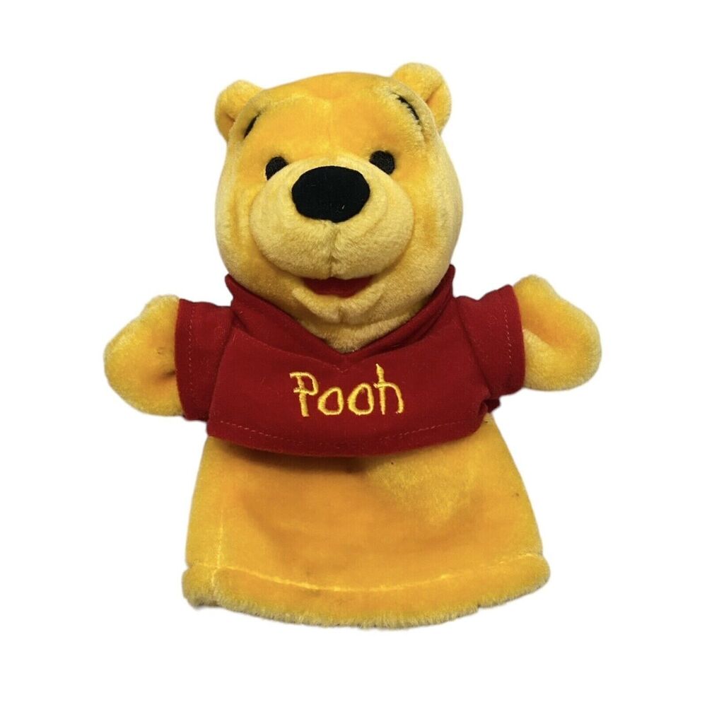 Disney Winnie the Pooh Acrotoys Plush Hand Puppet Mattel Vintage Pretend Play